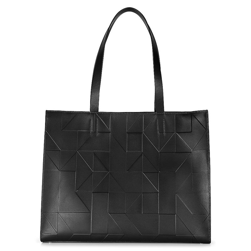 Bolso De Mano Ecco Geometrik Para Mujer,Negras,137498-BCS